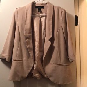 Tan Forever 21 blazer